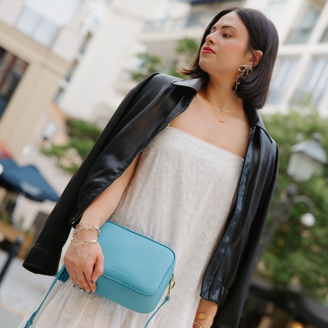 The Amara Crossbody - Amalfi Turquoise