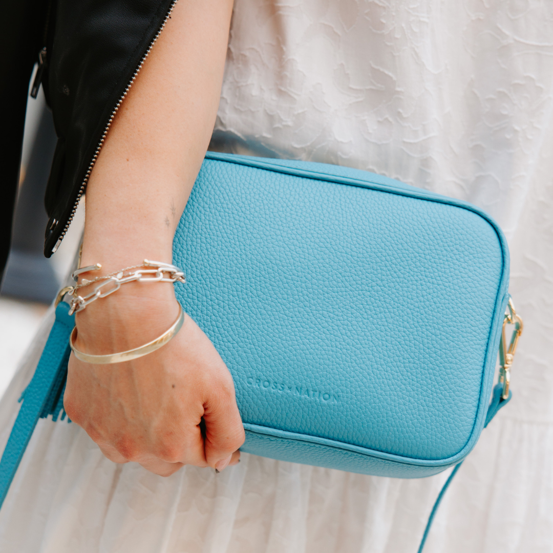 The Amara Crossbody - Amalfi Turquoise