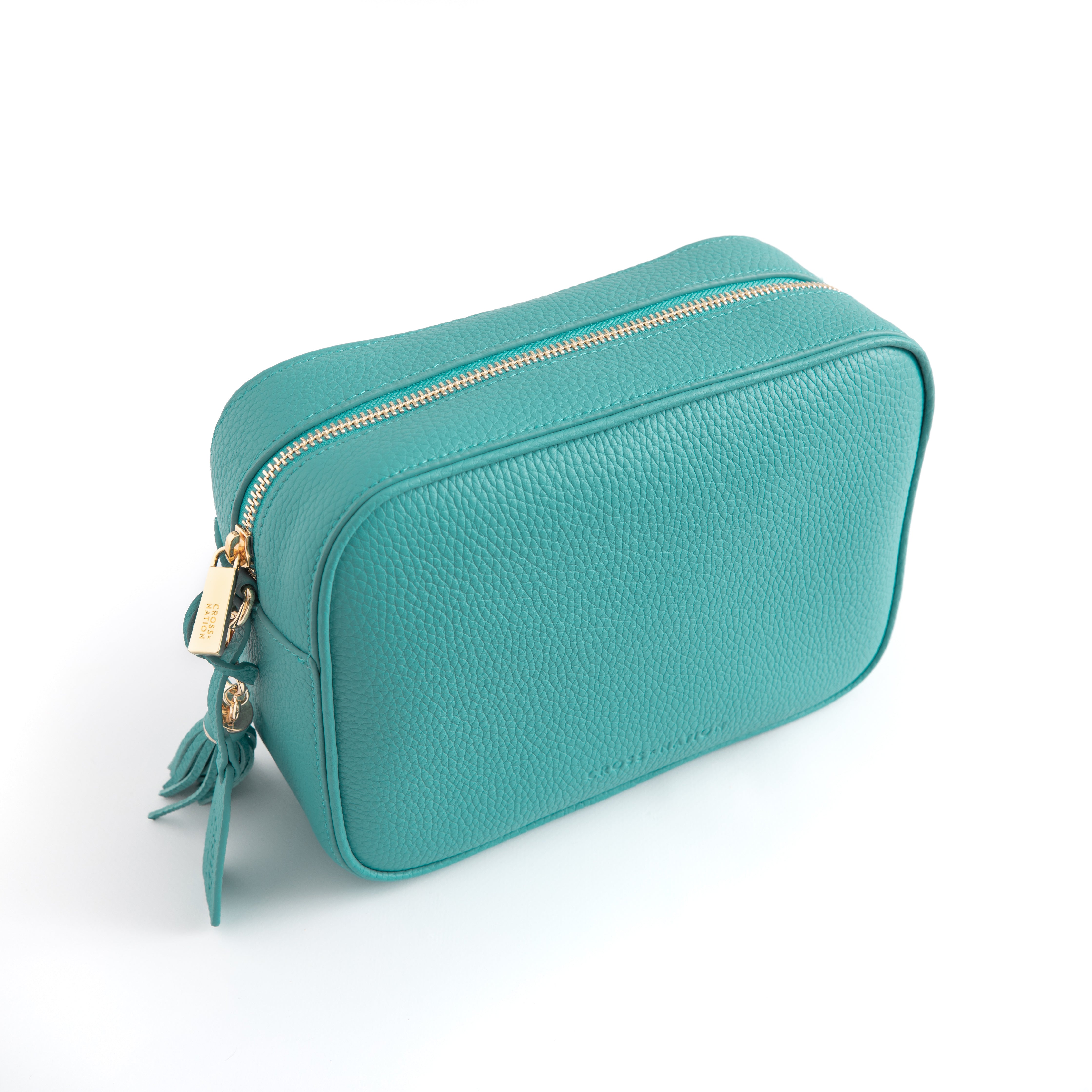 Amalfi Turquoise Blue Leather Crossbody Bag | The Amara – Cross Nation